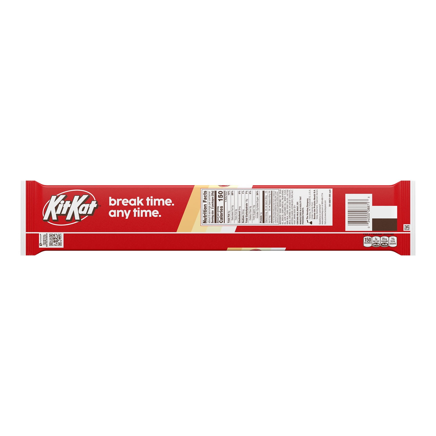 KIT KAT Vanilla Flavored Wafer Snack Size Candy Bars, .49 oz (12 Count)