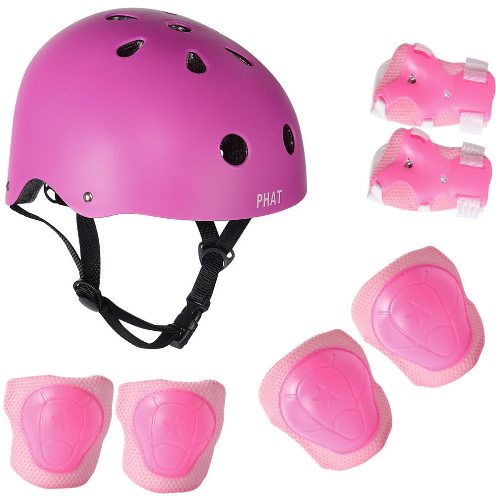 Kids Sport Protective Gear Set,7 Pieces(Helmet,Knee Pads,Elbow Pads and