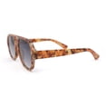 thumbnail image 3 of Mens Retro Thick Plastic Flat Top Racer Mafia Sunglasses Tiger Marble - Smoke, 3 of 4