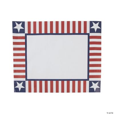 Patriotic Placemats  Fourth of July  Party Supplies  25 Pieces
