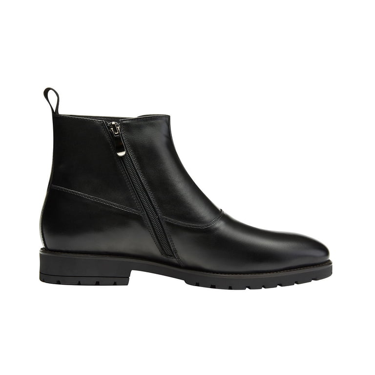 Santimon Mens Genuine Leather Boots Formal Dress Shoes Ankle 