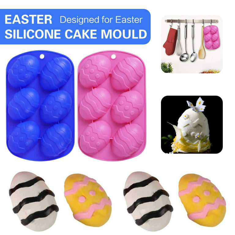 Small Easter Egg Shaped Silicone Cake Mold Trays Cooking Supplies