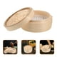 thumbnail image 2 of 2 vaporeras de bambú de 8 pulgadas para cocinar dim sum chino, postres, hojas de loto, arroz, utensilios de cocina con tapa, 2 of 7