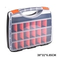 thumbnail image 1 of Caja de herramientas de plástico portátil Sunnimix Caja de componentes 38x31x6.85cm, 1 of 8