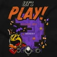 thumbnail image 2 of PACMAN Halloween Lets Play Ghosts Men's Graphic T Shirt Tees Brisco Brands S, 2 of 6