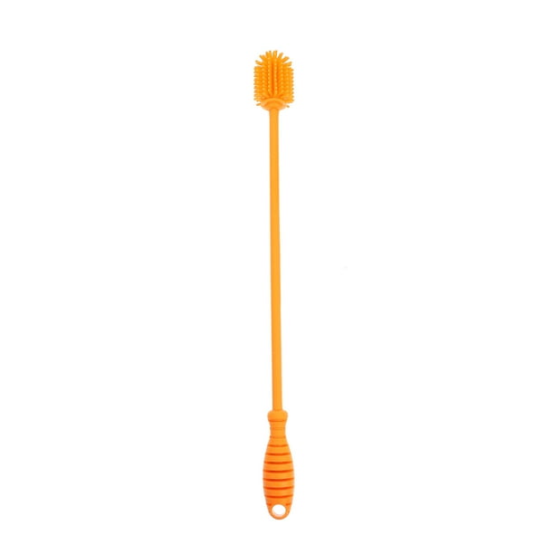 1 cepillo limpiador de biberones de silicona, herramienta de limpieza para el hogar.