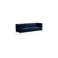 thumbnail image 3 of Meridian Furniture Michelle Navy Velvet Sofa, 3 of 10
