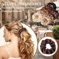 thumbnail image 2 of 24 Pieces Satin Silk Scrunchies - Elastic Hair Bands, Hair Ties, Ponytail Holders, and Hair Decor in Lovely Colors for Women and Girls, 2 of 5