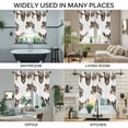 thumbnail image 3 of Cute Dogs Swag Curtains for Kitchen/Bedroom/Living Room, Animals Gypsies Bulldog Cattledogs Modern Art Scalloped Curtains 63 Inch Long, Window Swag Topper Curtains Valances 2 Panels Set 36"x63", 3 of 8