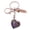 amethyst, variant on Elegant Heart Photo Frame Keychain Crafted From Natural Stone Offering Multiple Color Personalize Romance