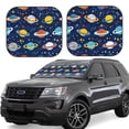 thumbnail image 2 of Picia Planets and Stars 2 Piece Car Windshield Sun Shade Foldable | Foldable Sun Shield for Front Window Blocks UV Rays and Keeps Your Vehicle Cool-Medium, 2 of 7