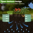 thumbnail image 5 of Raised Garden Bed - 8x4x2FT, Galvanized Magnesium Aluminum Planter Box ,Deep Root Large Planter Bed for Vegetables, Flowers, Herbs, and Succulents(Light Green), 5 of 7