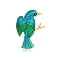 thumbnail image 1 of Accesorios de broche elegantes y personalizados, broche de pájaro animal, accesorio para traje, hebilla de bufanda de aceite por goteo, 1 of 5