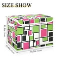 thumbnail image 5 of Yayeee Collapsible Cube Storage Bin with Lid Fabric Closet Decorative Basket with Handles, Abstract Geometric, 5 of 7