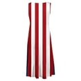 thumbnail image 4 of Viikei Womens Summer Dresses with Sleeves,Women's Summer Print Casual Loose Sleevless Crew Neck Dress Red XL, 4 of 5