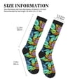 thumbnail image 2 of Lsque Hippie Style Pattern Sport Compression Socks for Men & Women 15-20 mmHg Knee High Nurse Pregnant Running Medical and Travel Athletic, 2 of 6
