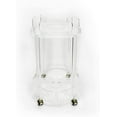 thumbnail image 4 of Simply Brilliant Acrylic Bar Cart with Gold Wheels, 4 of 4