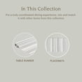 thumbnail image 4 of over&back 18x90 Reversible Striped Table Runner - UVA/UVB-Proof Table Runners - Waterproof Indoor and Outdoor Kitchen and Home Decor - Grey, 4 of 10