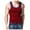 Red, variant on Afdoent Mens Casual Tank Tops Men's Wear Slim Casual Sports Summer Matching Color Undershirt Vest Classic