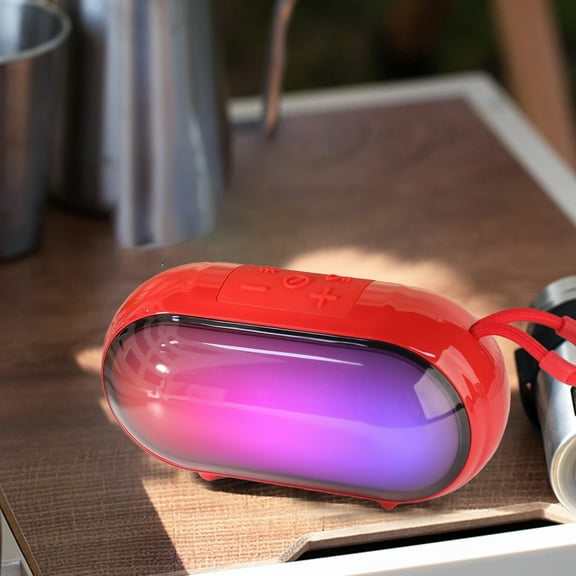 Kraoden RGB Bluetooth Speaker 5.3, High Battery Life, Low Latency, Wide Area Sound Effect, Wireless Portable Speaker for Music and Gaming