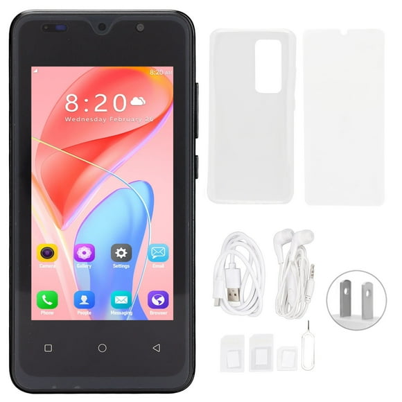 For Android 11 Phone 4.66in 1GB RAM 8GB ROM 128G Expansion Unlocked Mobile Phones 100?240V
