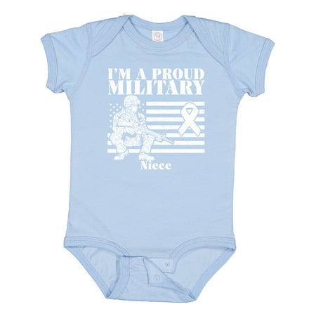 

Inktastic Proud Military Niece Red Friday Gift Baby Girl Bodysuit