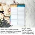 thumbnail image 2 of To Do List Notepad - Daily Planner Notepad Undated Sheets Tear Off,25.4 * 19 * 0.8cm Checklist Productivity Organizer with Hourly Schedule for Tasks, 2 of 2