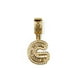 thumbnail image 5 of Collar con dije de oro laminado letra brillos G, 5 of 6