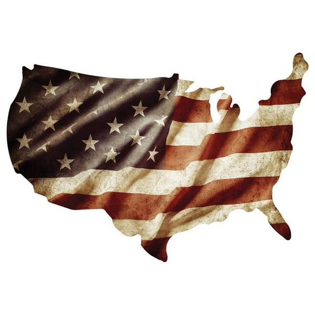 Next Innovations 101209011 23 x 16 Po. Forme USA avec Drapeau Américain Art Mural