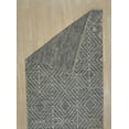 thumbnail image 4 of EORC REH43CH5X8 5 x 8 ft. Punja Killim Contemporary Area Rug, Charcoal, 4 of 8