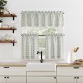 thumbnail image 4 of No. 918 Marist Floral Semi-Sheer Rod Pocket Kitchen Curtains, 54"W X 14"L, 4 of 5