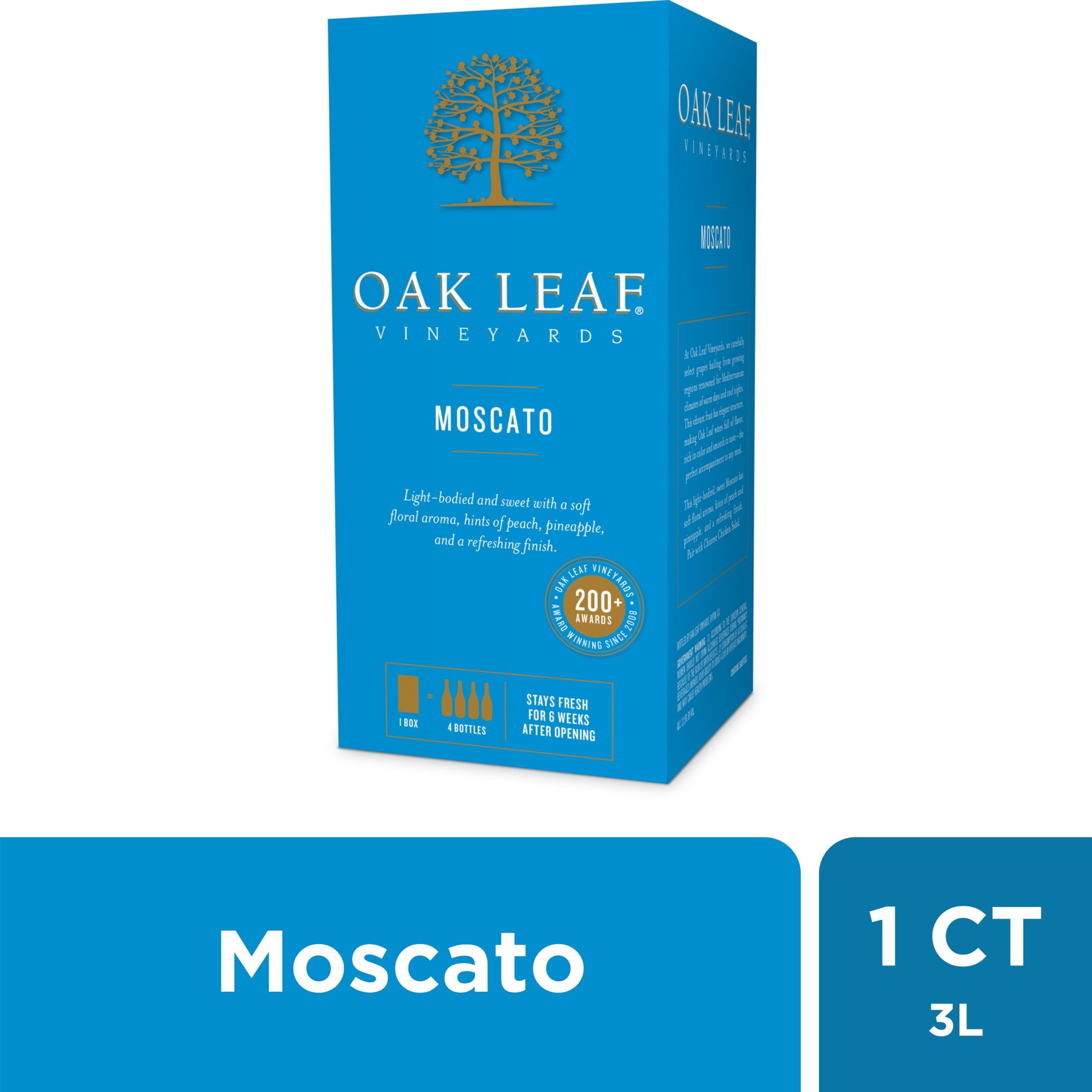 Oak Leaf Vineyards Moscato, White Wine, 3L
