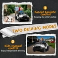 thumbnail image 4 of 24V Kids Ride on Car with Parents Control, 2 Seater Battery Powered Kids Electric Car with 2WD, Four Wheel Suspension, LED Light, Bluetooth and MP3 for Kids Aged 3+, White, 4 of 7
