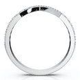 thumbnail image 3 of Pompeii 1/5Ct V Shape Curved Lab Grown Diamond Wedding Ring 10k White Gold (G/H,VS2-SI1), 3 of 5