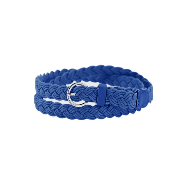 Unique Bargains Ceinture Fine Tressée Ajustable à Boucle à Ardillon Simple pour Femme