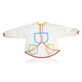 thumbnail image 4 of TAILTOSS 1Pack Childrens Painting Clothes Transparent PVC Smock Shoulder 11.2in Sleeve 16.5in, 4 of 8