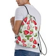 thumbnail image 3 of Easygdp Strawberry1 Drawstring Backpack, Beach Sackpack, Travel Sackpack Lightweight for Sports, Gym, Travel, Swimming - Small, 3 of 9