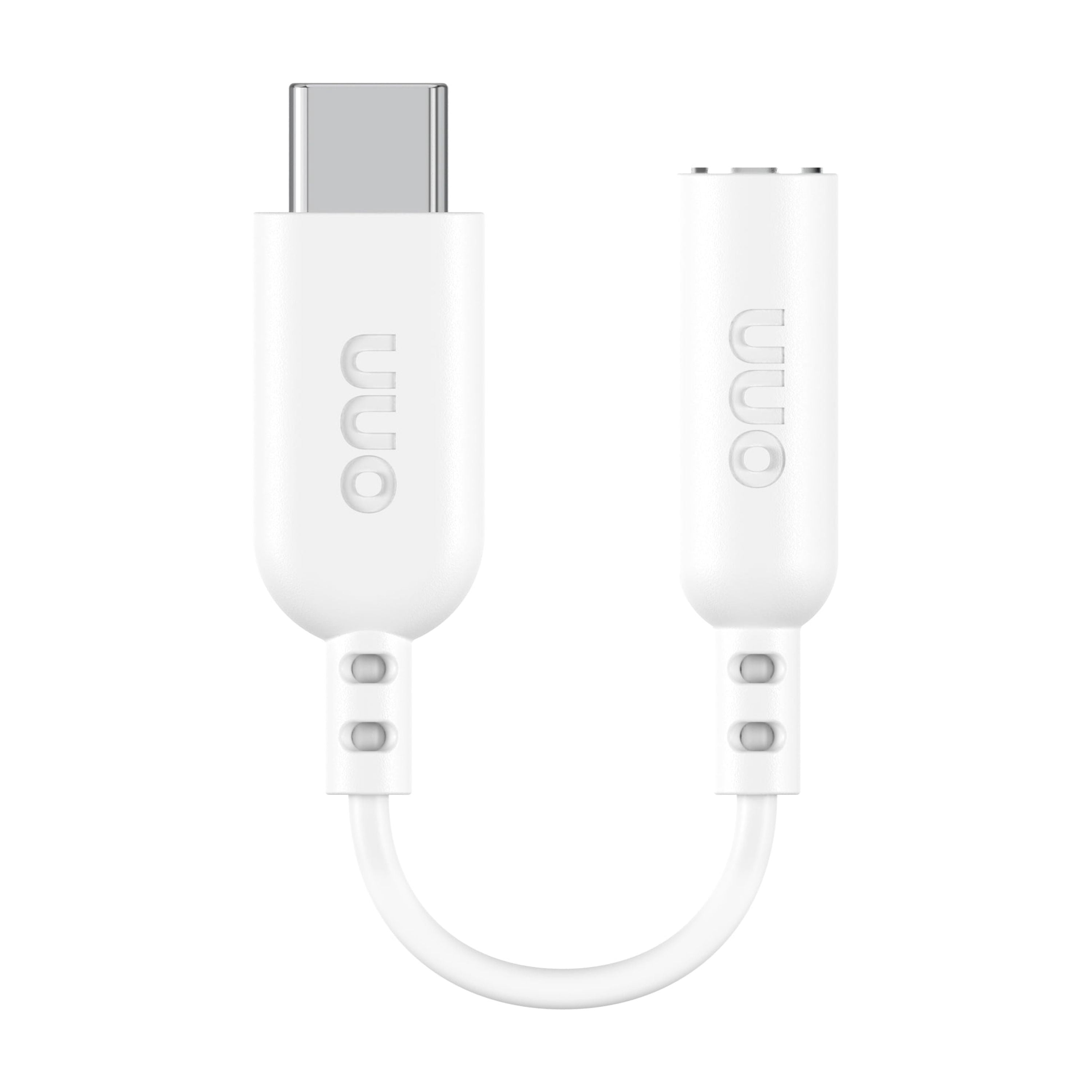 onn USB-C to 3.5 mm AUX Adapter,  White - Compatible with iPhone 16 Series, iPhone 15 Series, Samsung Galaxy, Note, Pixel Devices iPad Pro, & More