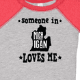 thumbnail image 4 of Inktastic Michigan Travel Gift Someone Loves Me Boys or Girls Baby Bodysuit, 4 of 5