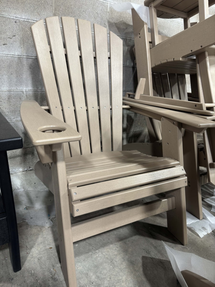 Miekor Furniture Adirondack Chair – Sturdy HDPE Poly Lumber for Poolside, Patio, and Garden Relaxation 8768