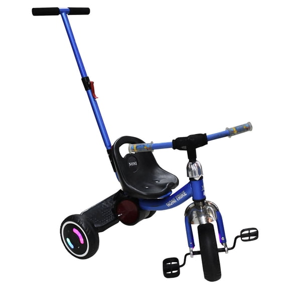 Triciclo con Barra de Empuje Angelin Baby  Luz Azul