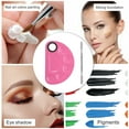 thumbnail image 5 of Unique Bargains 1 Set Foundation Spatula and Palette Set Semicircle Makeup Artist Tools Pink Silver Tone, 5 of 5
