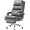 Premium Grey, variant on Office Chair, Big and Tall Office Desk Chair, Ergonomic Office Chair, 400LBS PU Leather Computer Chairs, Executive Office Chair with Foot Rest and Lumbar Pillow (Black)
