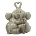 thumbnail image 4 of Ebros Loving Hugs Adorable Elephant Couple Lovers With Heart Shaped Trunks Statue 4.25"Tall Love Elephants Talisman Of Luck Figurine Collectible, 4 of 4