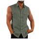 thumbnail image 1 of Mens Summer Surf Beach Tank Top Large Size Casual Breathable Sleeveless Top Loose Solid Tank Top Man Shirt L, 1 of 5