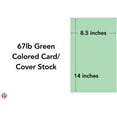 thumbnail image 5 of Pastel Green Menu Legal Size 8.5 x 14 Inches 67 Vellum Bristol Lightweight Card Stock Paper Cover | 1 Ream of 250 Sheets Per Pack, 5 of 5
