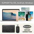 thumbnail image 4 of ARCTICICE 10" Wireless Keyboard and Mouse Combo, Ultra-Slim 78 Keys bluetooth Keyboard for Tablet, Suitable for Windows Mac IOS Android Devices, Black, 4 of 7