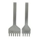 thumbnail image 3 of uds hierro para pinchar cuero 6mm 4 dientes 6 dientes acero blanco punzón de cuero espejo pulido herramientas de cuero para bricolaje, 3 of 5