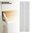 thumbnail image 4 of Guía deslizante para gabinete, 2 piezas/juego de mini guías deslizantes lisas de aluminio para cajones, estándares líderes en la industria, 4 of 8