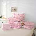 thumbnail image 6 of Castle Fairy Children Santa Claus 7-Piece Twin Bedding Sets,Christmas Tree Bedding Comforter Set,Happy New Year Breathable Sheet Sets,Breathable Home Decor, 6 of 8
